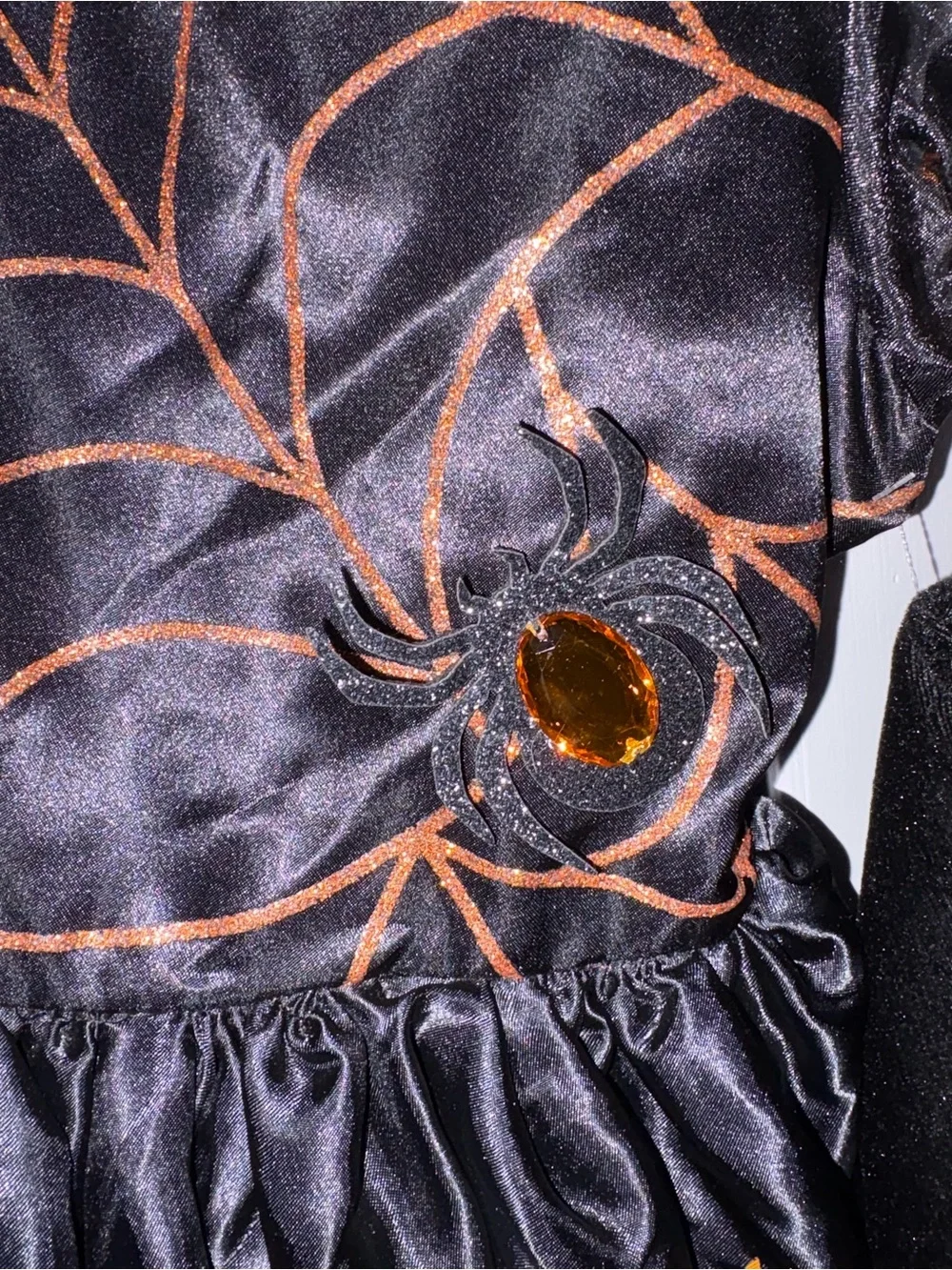 Cracker Barrel Kids Halloween Spider-Web Witch Costume with hat